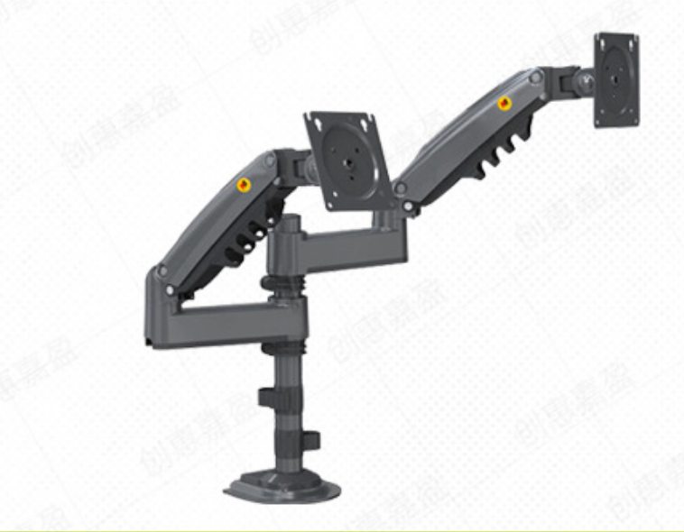 Dual-Screen Monitor Stand Adjustable Swivel Rotating Arm Display Computer Mount H180