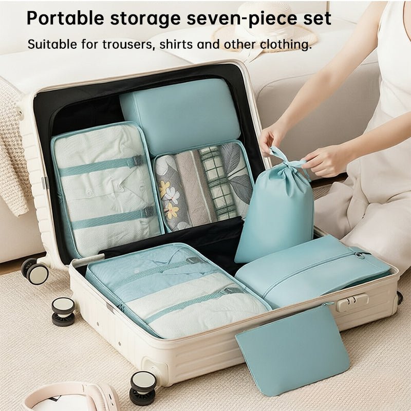 7PCS Packing Cubes for Suitcase – Travel Organizer & Storage Bag Set, Luggage Essentials
