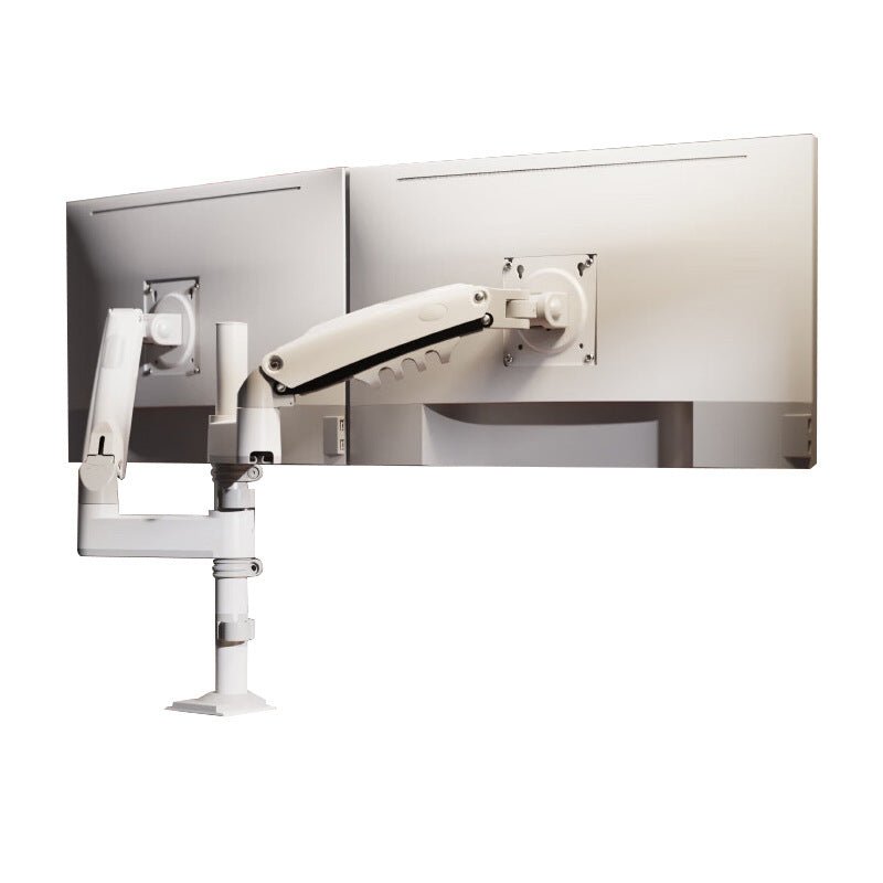 Dual-Screen Monitor Stand Adjustable Swivel Rotating Arm Display Computer Mount H180